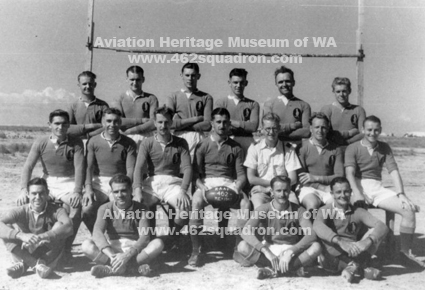 462 Squadron, Middle East Command - squadron Rugby Team, late 1943.
