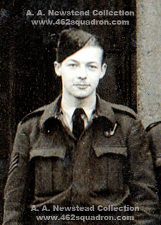 Sgt Arthur A Newstead (Duke), 1593580 Flight Engineer, 462 Squadron, November 1944.