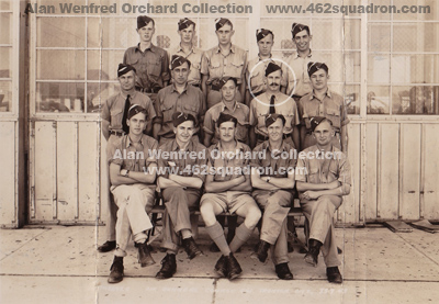 Course # 61 for Air Gunners at Trenton, Ontario, Canada, with Leading Aircraftmn Alan Wenfred Orchard 430583 RAAF (later 462 Squadron) and a group of fellow trainee air gunners.