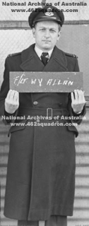 F/Lt William Young ALLAN 428748 RAAF, previously of 462 Squadron, Driffield