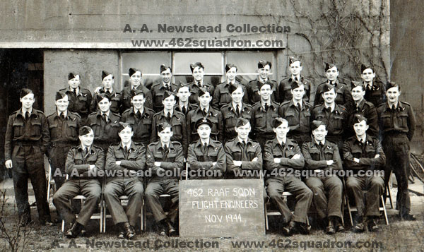 Flight Engineers of 462 Squadron, Driffield, November 1944.