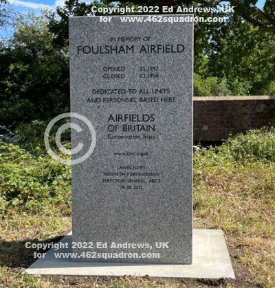ABCT Marker 201, Foulsham, 28 August 2022, Granite Memorial Stone with inscription.