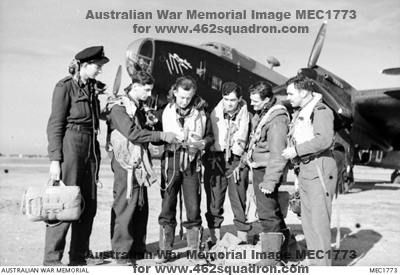 MEC1773 AWM Made-up Crew including Warrant Officer Victor Murphy 422056 RAAF, late 1944