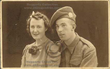 Annie (Nan) and Isaac (Ike) Wilkinson, September 1940. Nan was the older sister of F/O John Heggarty (179888 RAFVR 462 Squadron, WW2)