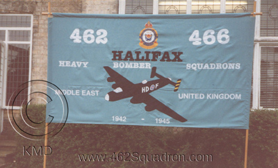 Banner for 462-466 Squadrons at Driffield on 12 September 1993.