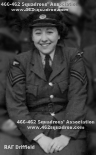 Corporal Catherine Josephine Wood-Brown, WAAF in Meteorological Section, assisting 462 Squadron